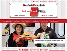 Tablet Screenshot of boucherie-serveau.com